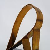 Pair of Modernist Art Deco Gold Starry Bookends on Marble Base