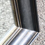 Rectangular black mirror 127Cm