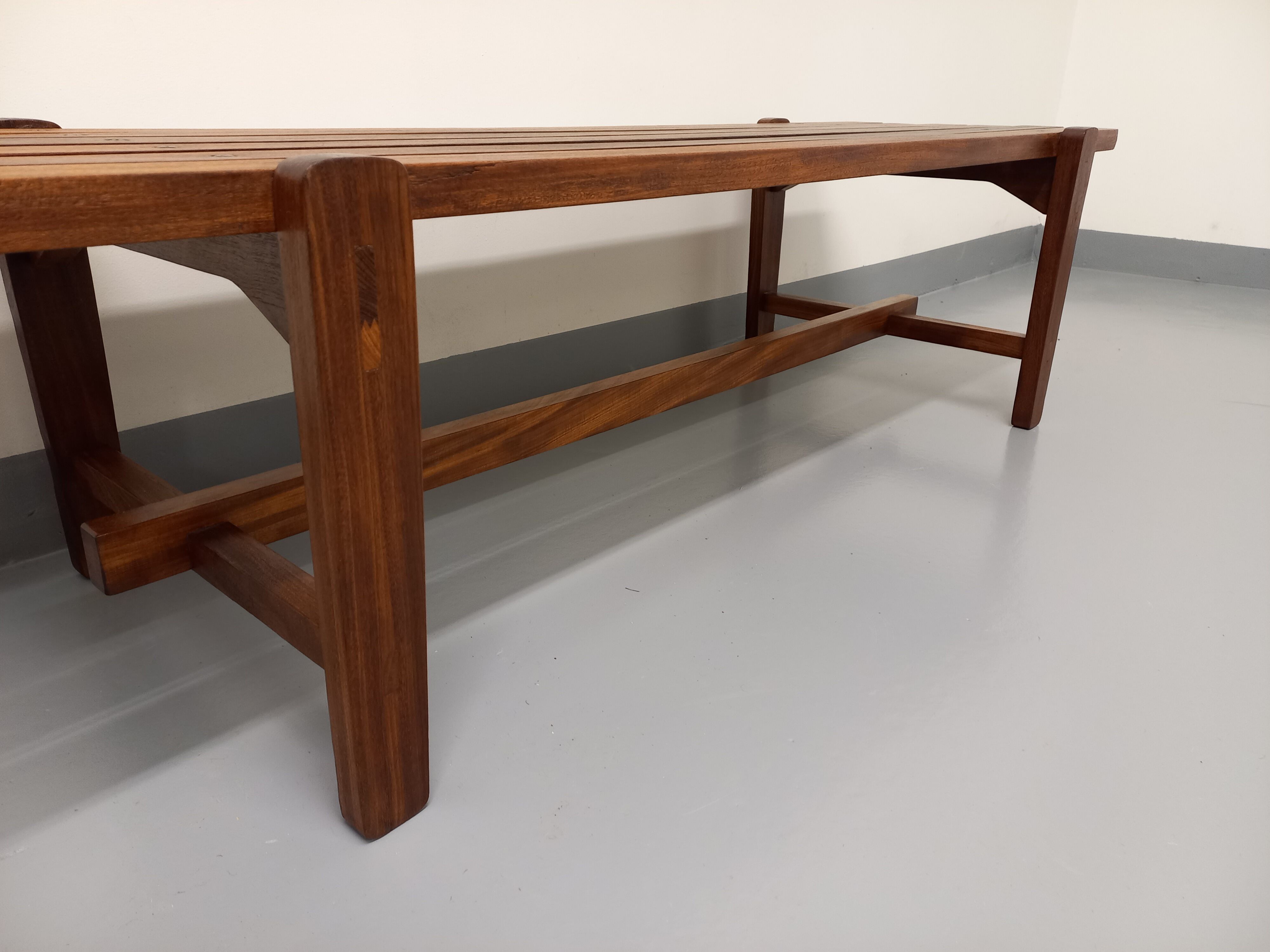 Vintage Scandinavian teak coffee table in the 60s