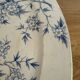 Old earthenware plate from Grigny – blue floral decoration