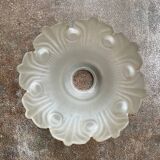 antique globe tulip lampshade in frosted glass