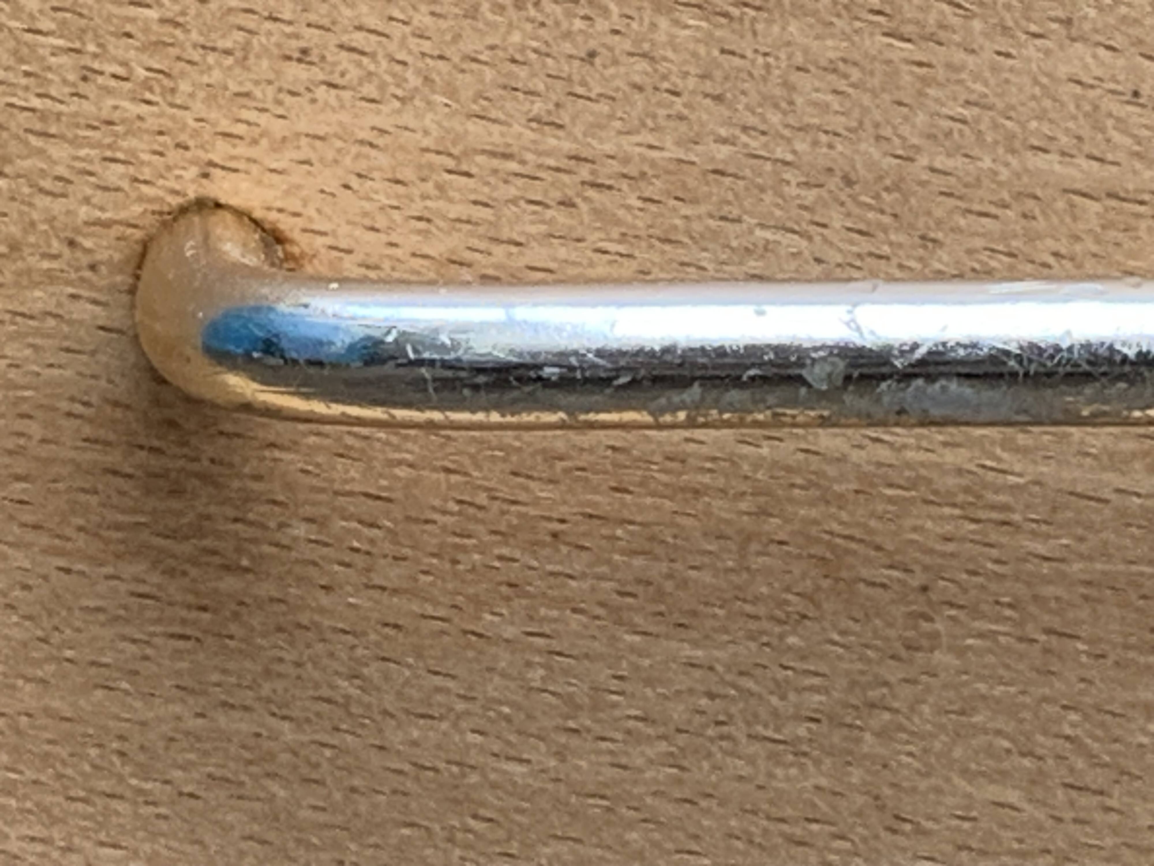 Vintage chest of drawers with compass feet, solid raw beech, 1960s