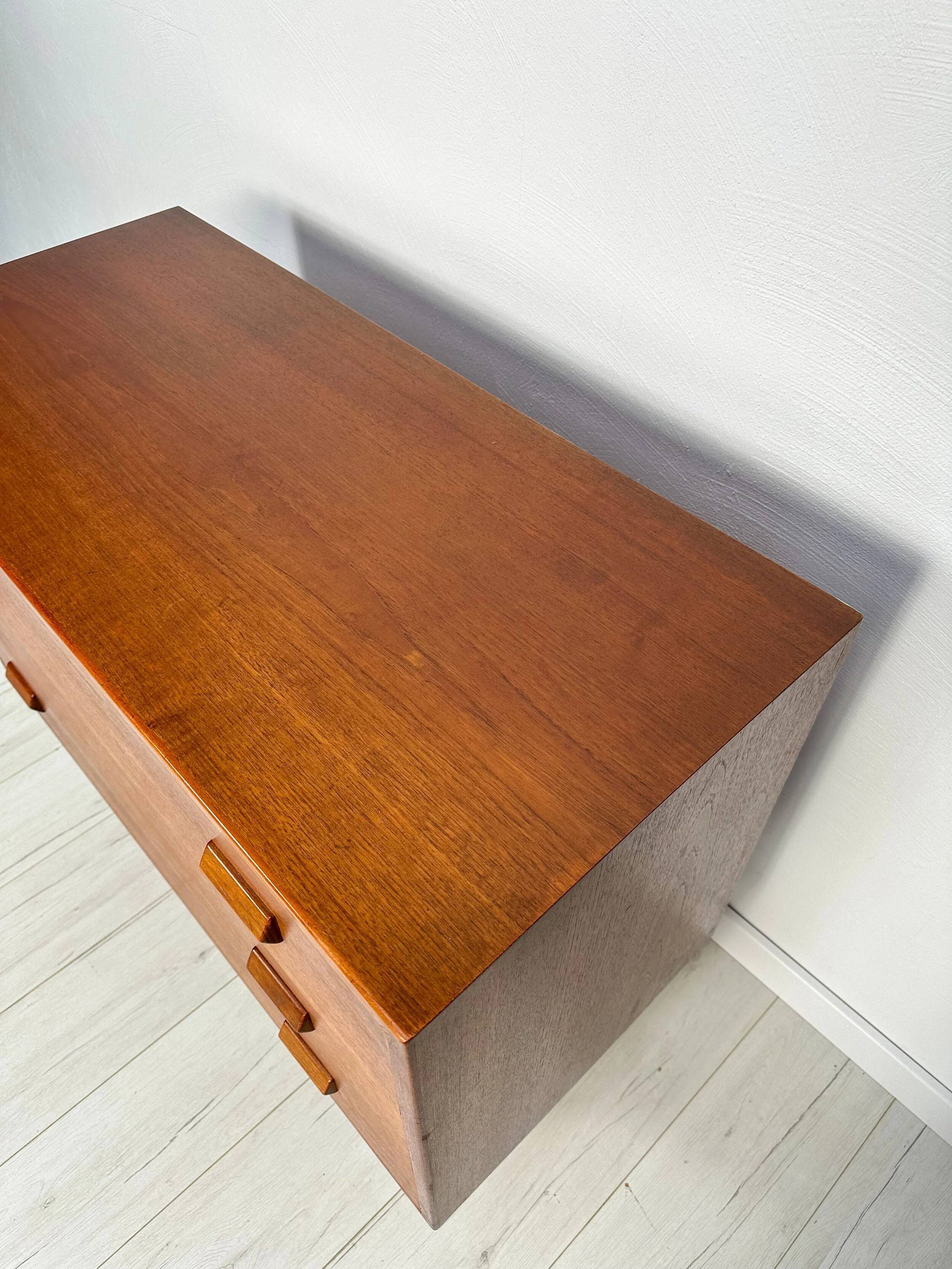 Commode secrétaire en teck danois vintage des années 1960 par Børge Mogensen