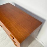 Commode secrétaire en teck danois vintage des années 1960 par Børge Mogensen