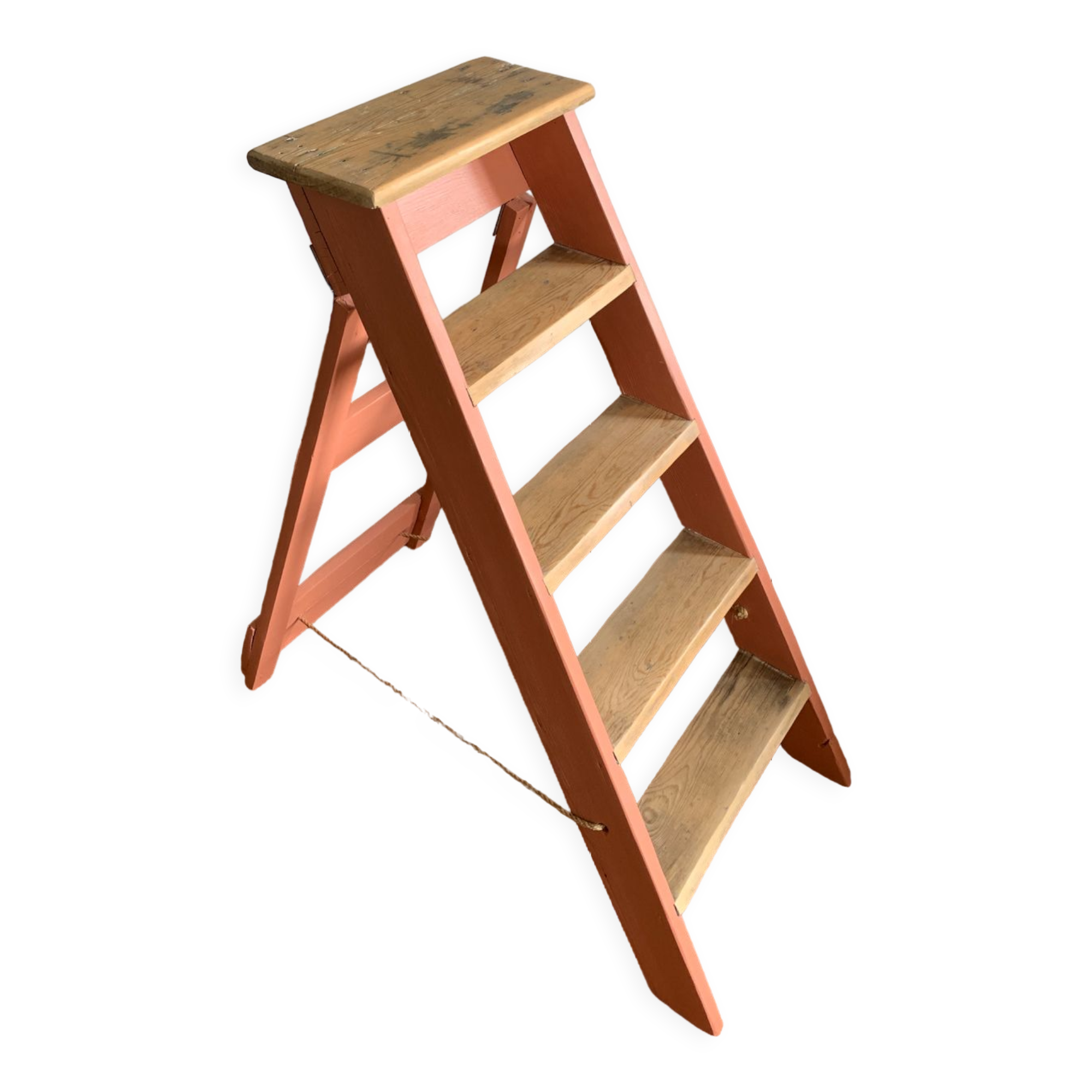 Vintage wooden stepladder