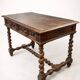 Small table / desk in Henri II style with twisted legs.
