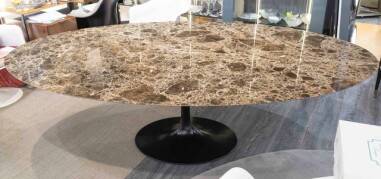 Eero saarinen (1910-1961) - knoll edition, oval marble table 244 cm x 137 cm