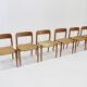 Chaises de salle à manger vintage Modèle 75 par Niels Otto Møller en papercord, ensemble de 6