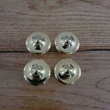 Polished brass furniture knobs