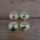 Polished brass furniture knobs
