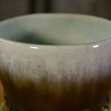 Numbered polychrome art nouveau ceramic planter, early 20th century