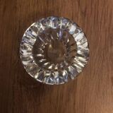 Baccarat Crystal Ashtray, Mortar and Pestle design, Stamped, France