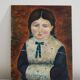 Portrait of a young girl oil painting