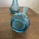 Paire petits vases bleu turquoise années 20/30