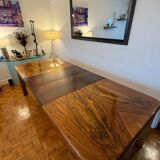 Art Deco walnut dining table