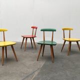 Children's table and chair set by Karla Drabsch for Kleid & Raum, 1950s, set of 5.