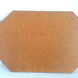 Hexagonal wooden mirror, 1950 70x49cm