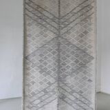 Mid-century gray wool rya rug | Sweden | 1960s