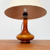 Mid-century Danish glass table lamp by Holmegaard