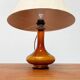 Mid-century Danish glass table lamp by Holmegaard