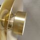 Small hanging lamp from Danish Top-lamps, in brass colored aluminum, produced in the 1980s