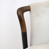 Pair of Giorgetti Italian Velvet Armchairs "Progetti", 1980s