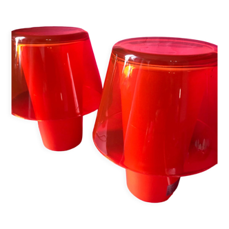 Pair of designer lamps Helena Svensson Ikea vintage