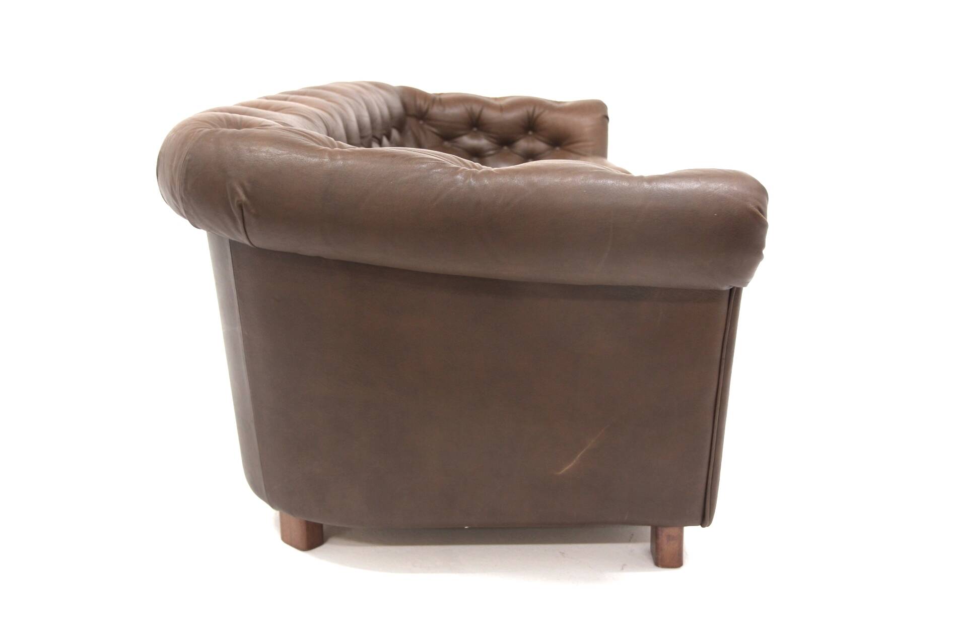Vintage "Chesterfield" leather sofa, Sweden, 1970s