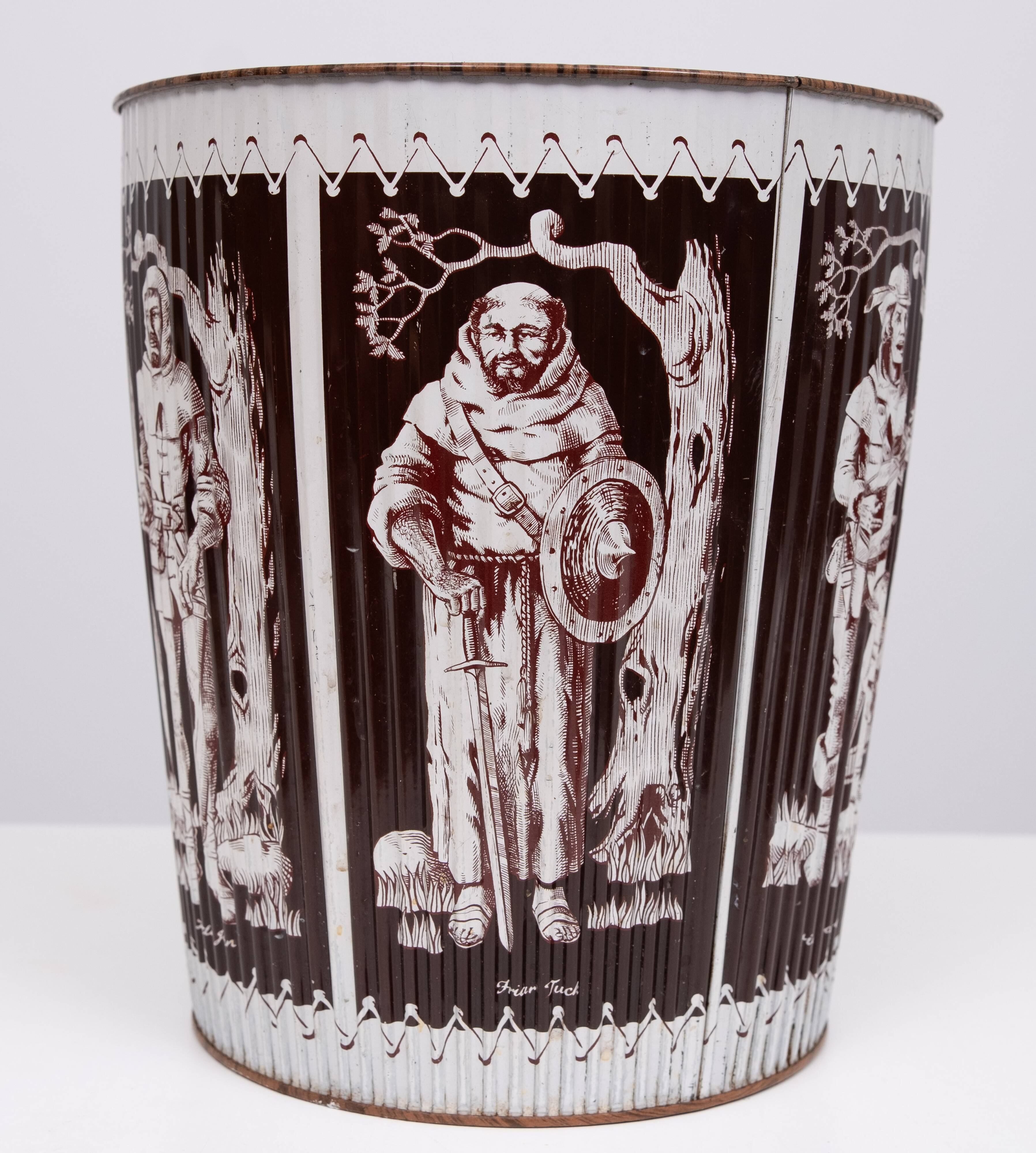 Robin Hood Metal paper basket 1960s England