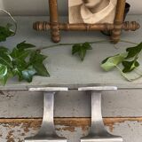 Pair of cast aluminum coat hooks