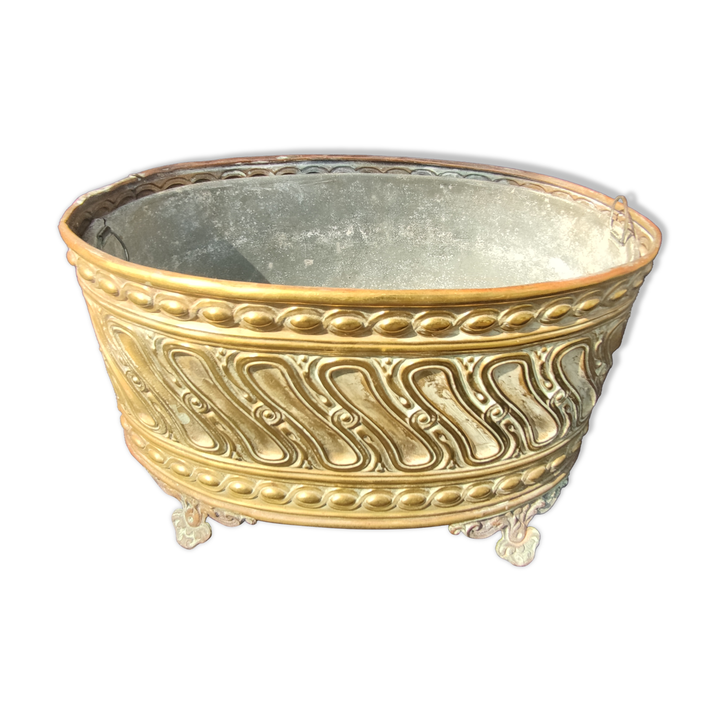 Brass planter/19th century