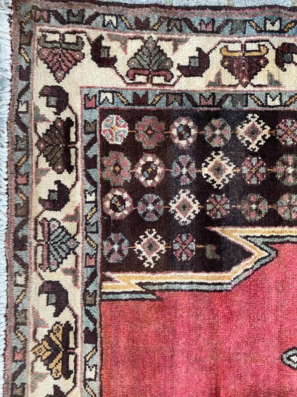 Tapis ancien persan de mazlaghan 126x198 cm