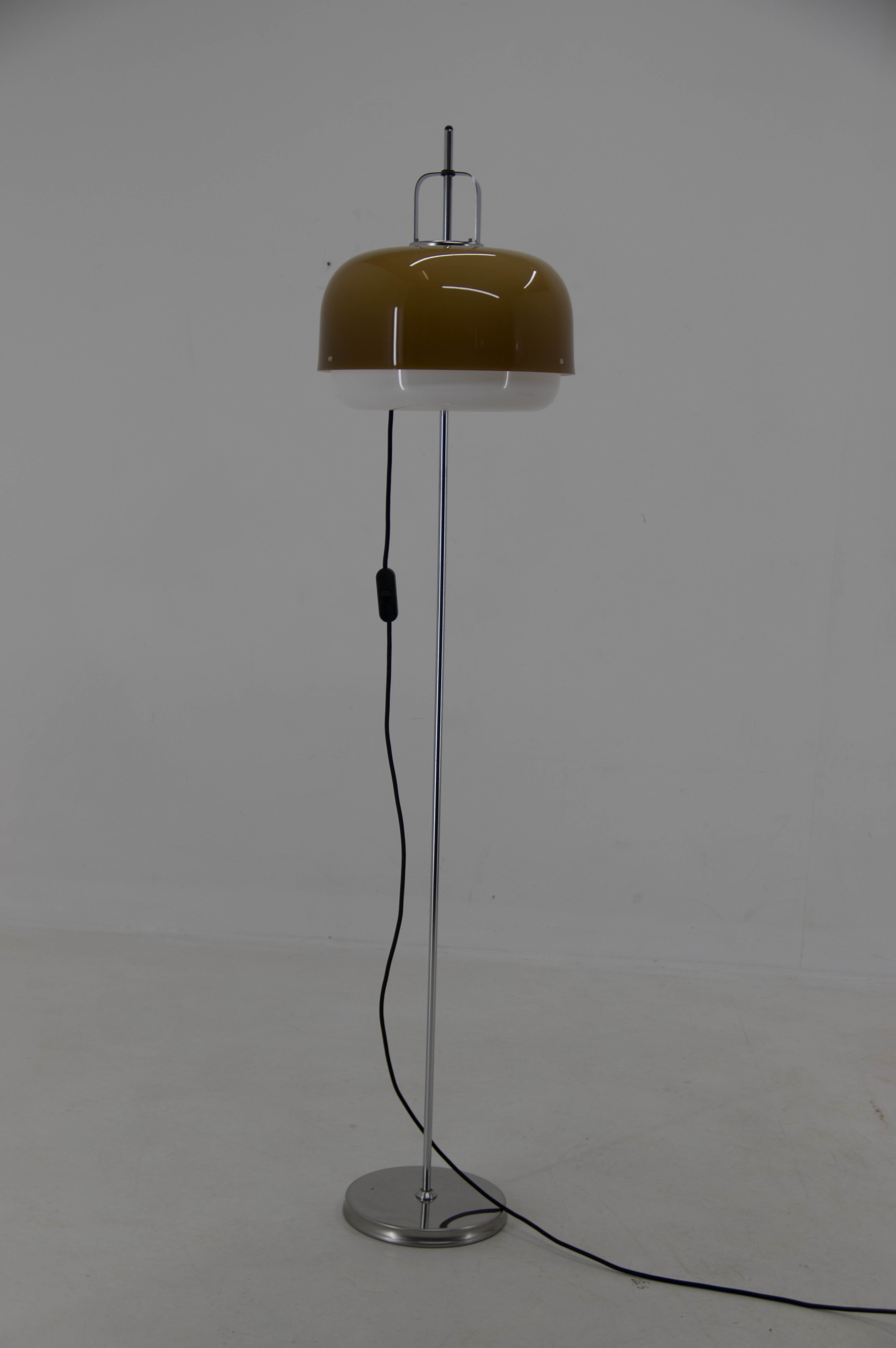 Midcentury  Floor Lamp by Meblo Designed by Harvey Guzzini, Italy, 1970s