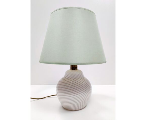 Murano Glass Table Lamp By Lino, Italian Murano Glass Table Lamps