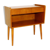 Teak and beech bedside table, Sweden, 1960