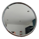 Round chrome metal mirror 1970s