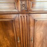 Directory style sideboard in mahogany and 19th century veneer