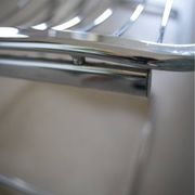 Lot of 2 chrome metal chairs by Gastone Rinaldi.