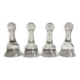 Set of 4 Glass Goblets or Glass Domes
