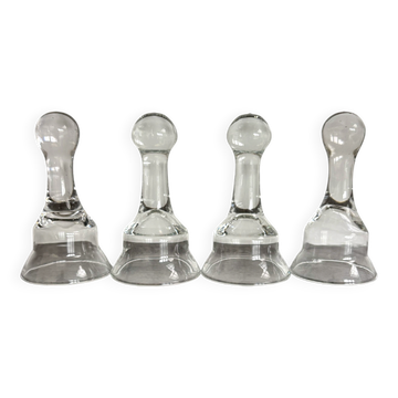 Série de 4 Verres à Chais ou Cloches de Verrier