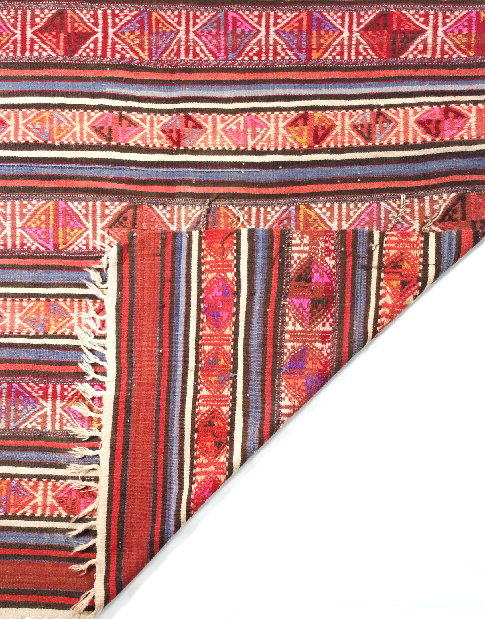 Anatolian handmade kilim rug 221 x 141 cm