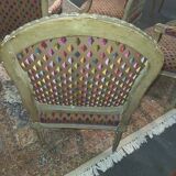 Series of 4 Louis XVI period armchairs