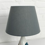 Hand painted ceramic table lamp, Mid-Century, Italy 1950s