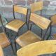 Lot de 15 chaises d'école mullca delagrave dépareillées vintage