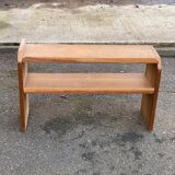 Vintage Scandinavian bookshelf in solid oak from the 1980s.