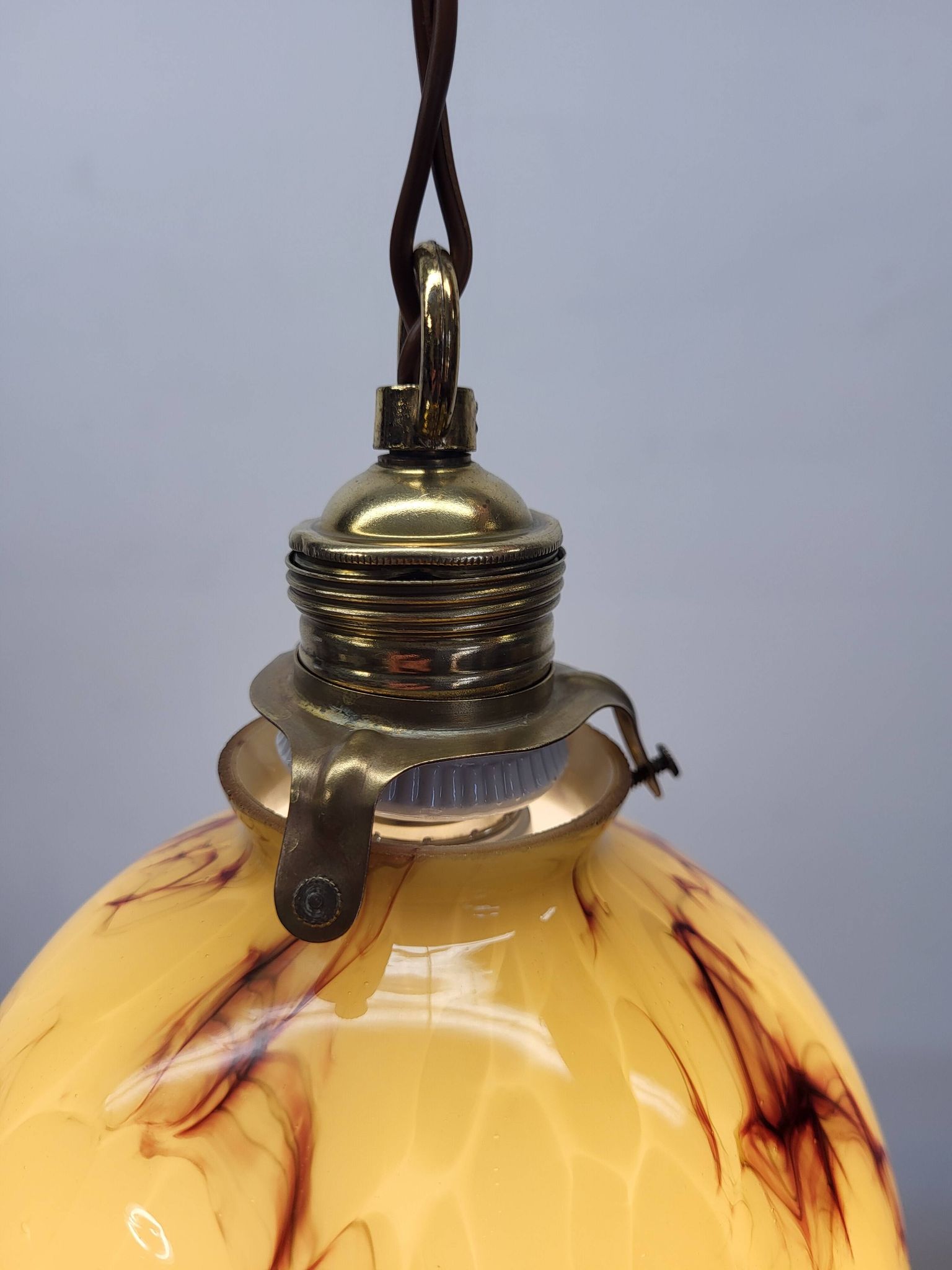 Art Deco lamp in opaline glaze Verreries de Scailmont Henri Heemskerk Belgium