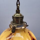 Art Deco lamp in opaline glaze Verreries de Scailmont Henri Heemskerk Belgium