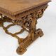 Table de bureau Néorenaissance en chêne 1880-1900