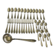 37-piece cutlery set. Silver-plated metal. Vintage