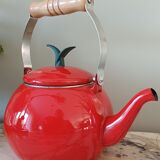 Enameled teapot